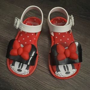 Mini Melissa Minnie Mouse like new sandals